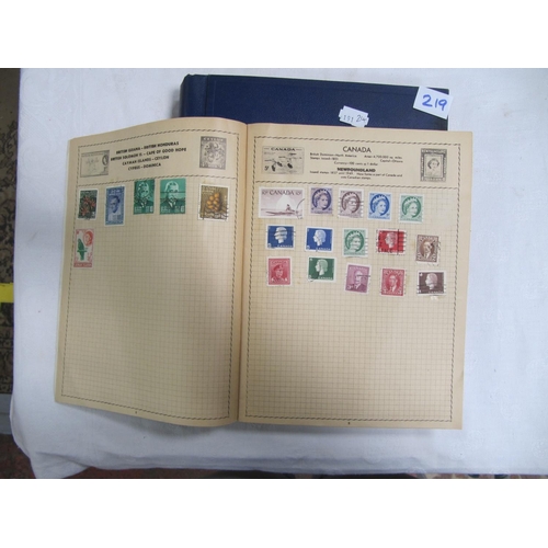 219 - Two Stamp Albums & Contents.