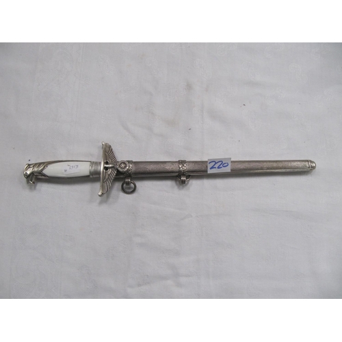 220 - German Diplomatic Dagger with Eagle Handle & Sheath - reproduction.