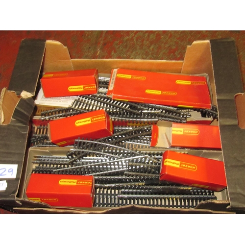 29 - Box of Train Track, and Hornby Boxed Track Accessories.