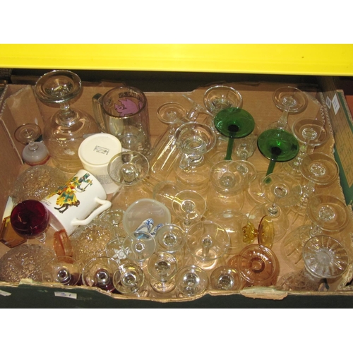 31 - Box of Glass Ware & Mugs.