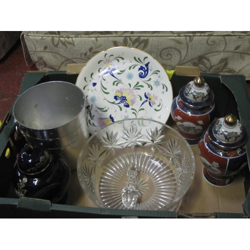 4 - Box to Include Decanter, Ice Bucket, Glass Bowl etc.