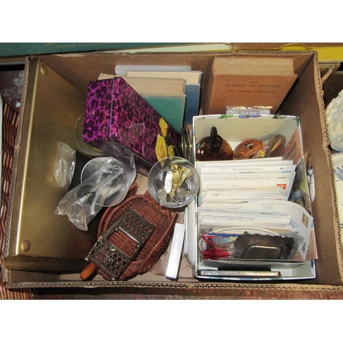 44 - Box of Books, Postcards etc.