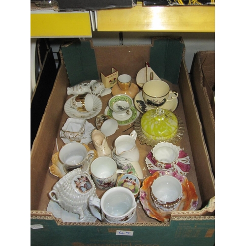 45 - Box of Souvenir China.