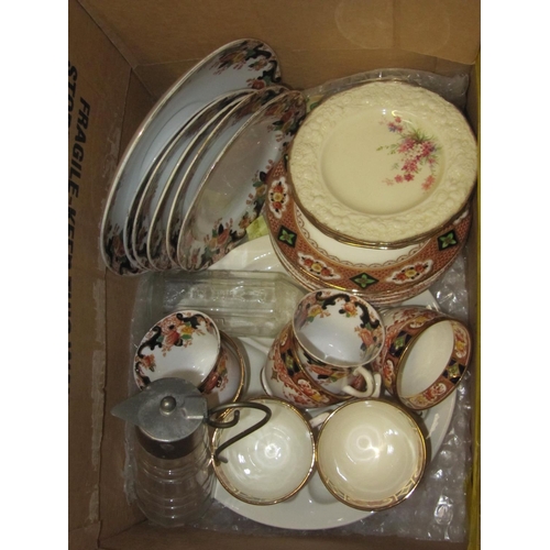 5 - Box of Part Tea Set & Other Plates etc.