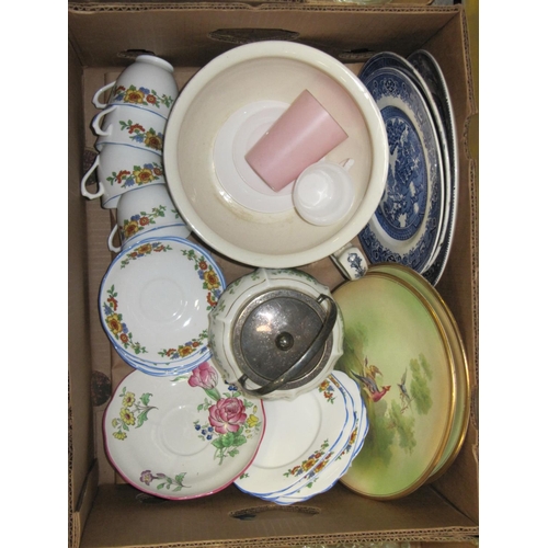 53 - Box of Assorted China.