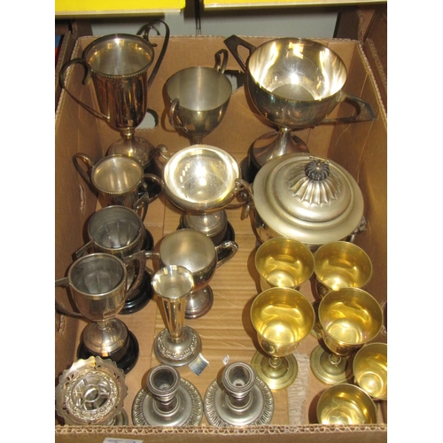 57 - Box of Trophies, Goblets etc.