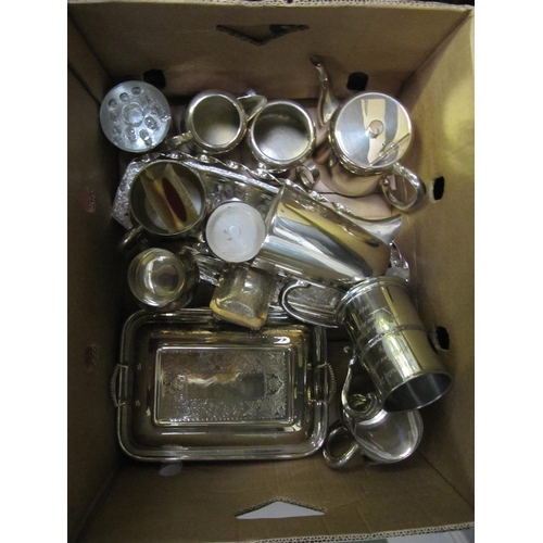 62 - Box of Plated Ware.