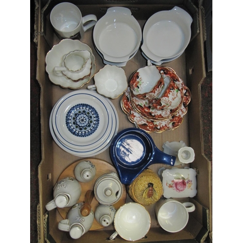 69 - Box of Cups, Mugs, Plates, Bowls etc.