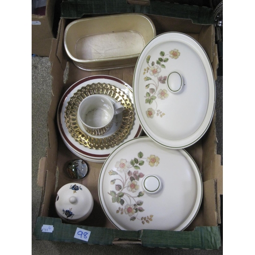 98 - Box of Plates & Tureens etc.