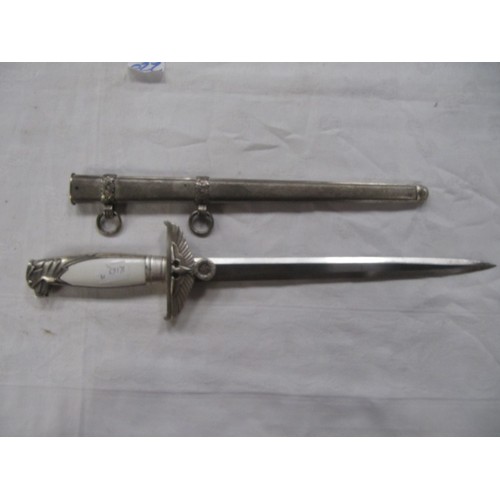 220 - German Diplomatic Dagger with Eagle Handle & Sheath - reproduction.