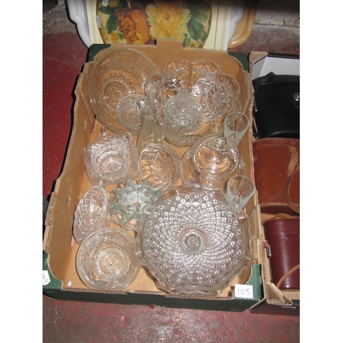 105 - Box of Glass Ware.