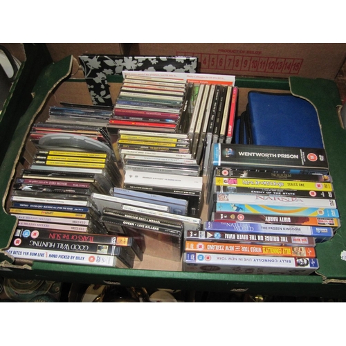 145 - Box of DVD's & CD's.