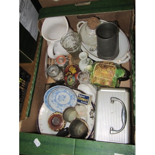 147 - Box of China, Novelty Tea Pot, Tankard, Jug etc.