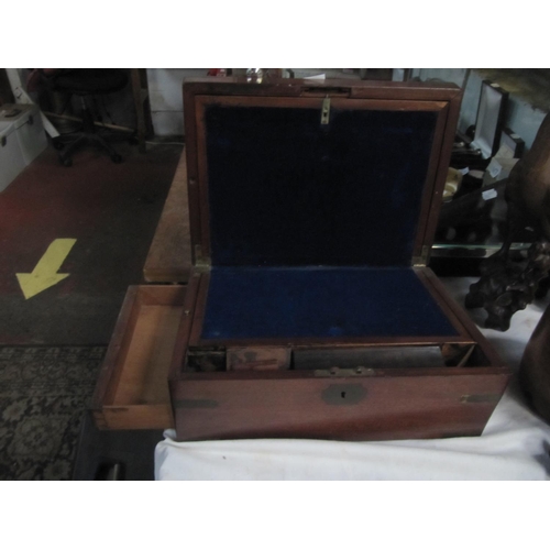 224 - Mahogany Writing Slope with Hidden Drawer.