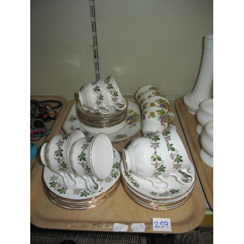 259 - Tray of Part Tea Sets - 