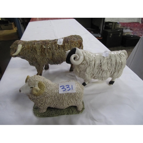 331 - Two Rams (One Stef's) & a Bull Figure (At fault).