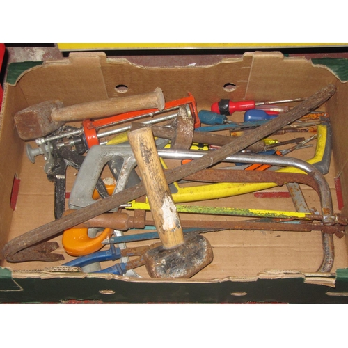 50 - Box of Tools, Saws etc.