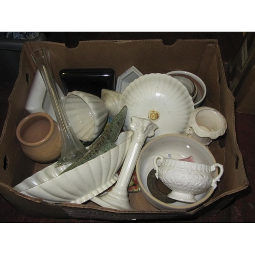 85 - Box of Assorted Vases, Jardiniere's etc.