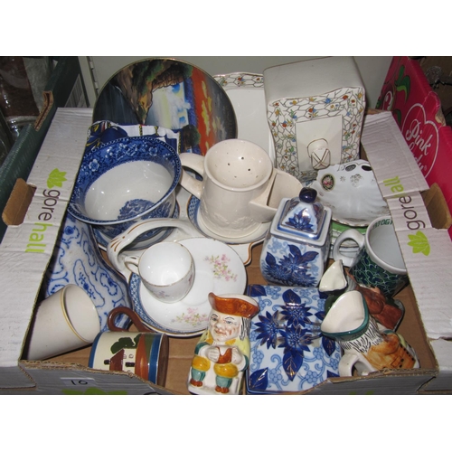 10 - Box to Include Cheese Dish, Mugs & Other China.