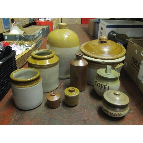 16 - Quantity of Earthenware Jars & Pots.