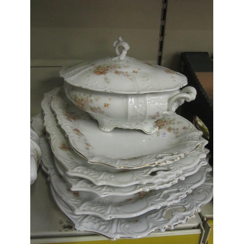 41 - Very Large German Dinner Service to Include Tureens, Plates, Meat Plates & Side Plates.