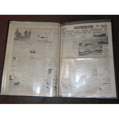 108 - Folder of Vintage World War II Newspaper s 1941-44.