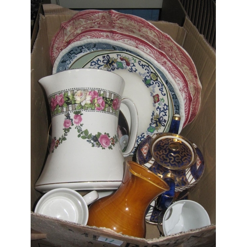 11 - Box to Include Toilet Jug, Meat Plates, Tea Pot, Plates etc.