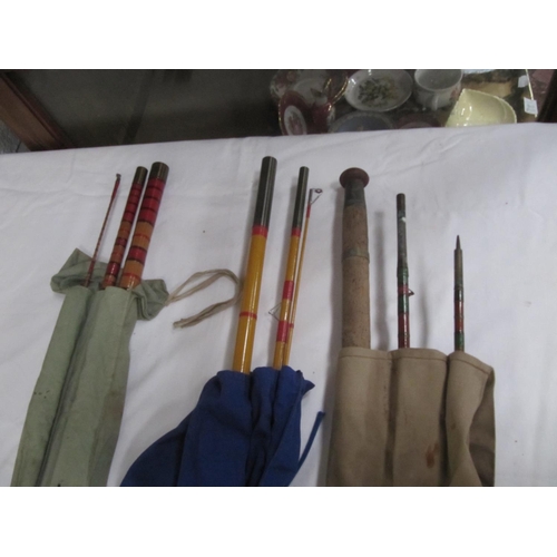 160 - Quantity of Fishing Rods (3) & Carry Bag.