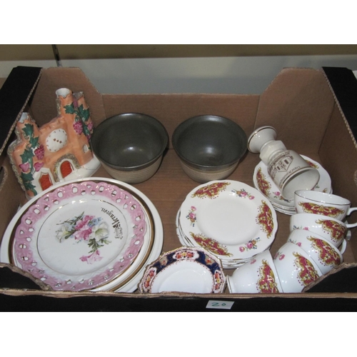 20 - Box to Include Royal Albert & Duchess China etc.