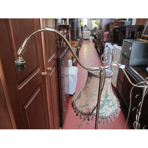 626 - Pair of Mid Hight Adjustable Brass Reading Lamps.