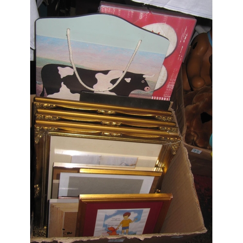 72 - Box of Assorted Pictures & Prints.