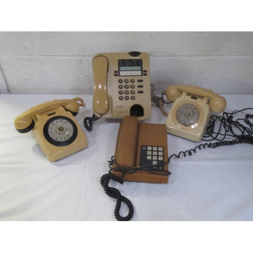 149 - Three Retro Telephones & BT Contour 100 Coin Payphone.