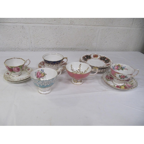 192 - Tray of Royal Albert & Aynsley Cups, Saucers & Plates.