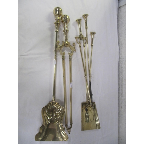 226 - Brass Companion Sets.