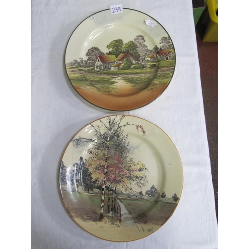 279 - Two Royal Doulton Series Ware Plates.