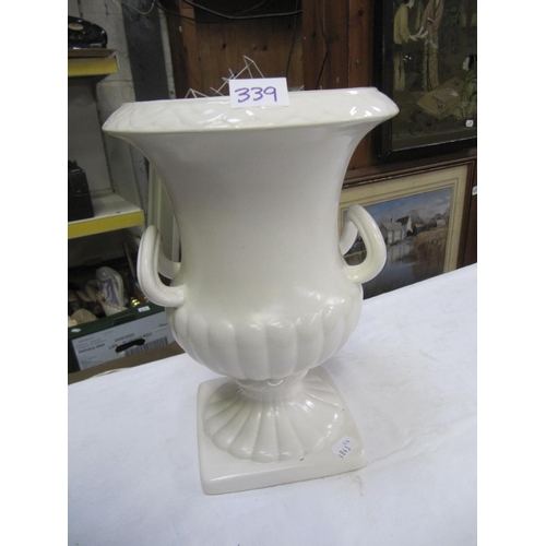 339 - Shorter & Sons Cream Urn Jardiniere.