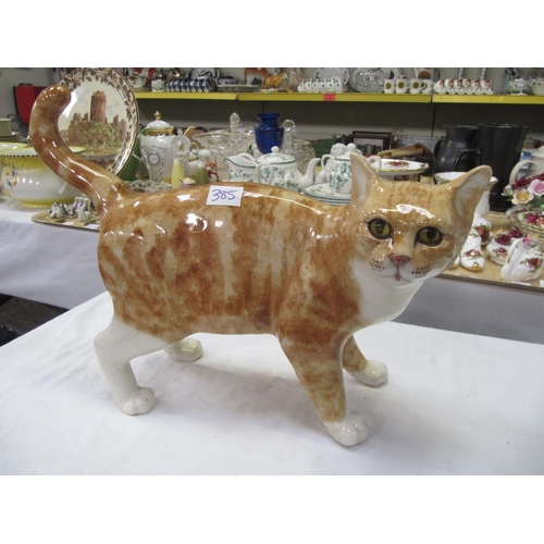 385 - Winstanley Signed Ginger Cat Size 8 Length c.40cm.