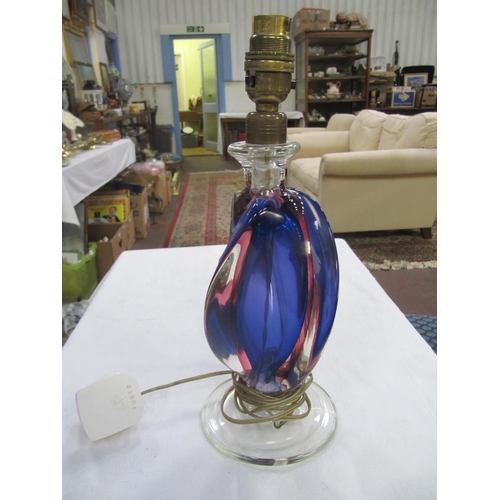 422 - Murano Sommerso Glass Style Table Lamp Base.