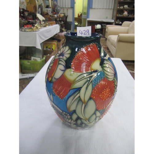 429 - Signed Moorcroft Baluster Vase c.2006.