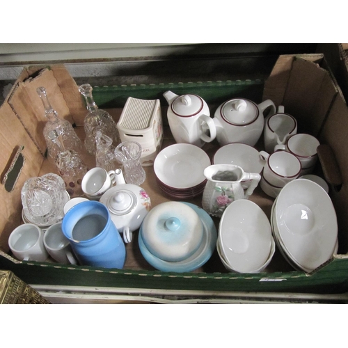 44 - Box of China to Include Steelite Part Tea Set, Coalport Dishes etc.