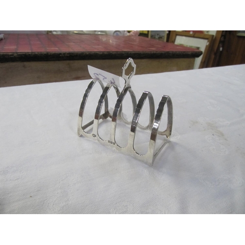 452 - Hallmarked Silver Toast Rack.