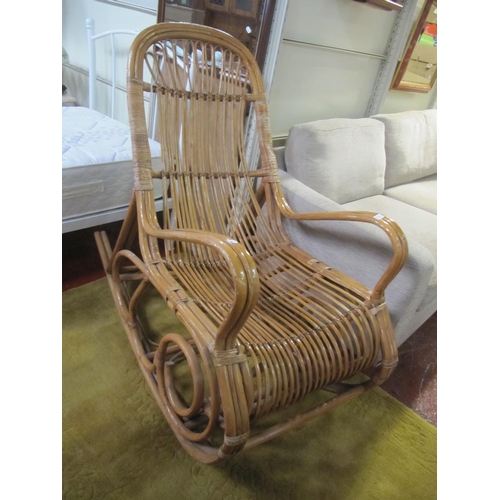 501 - Large Cane Rocking Chair.