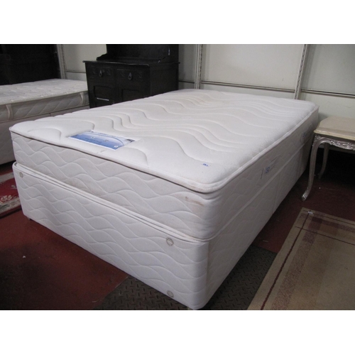 532 - Double Divan Bed with Sealy Posturepedic Memory Sprung Mattress.