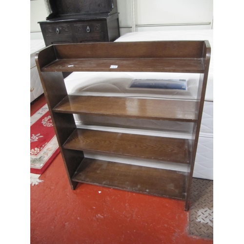 533 - Four Shelf Oak Bookcase.