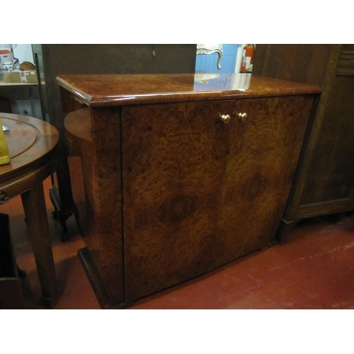 613 - Large Veneered Walnut TV Cabinet.