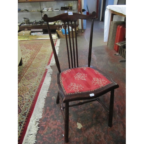 623 - Small Ornate Mahogany Bedroom Chair.