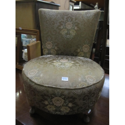 624 - Gold Upholstered Nursing Chair.