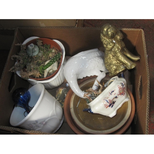 66 - Box of Jardinieres & Terracotta Bowls etc.