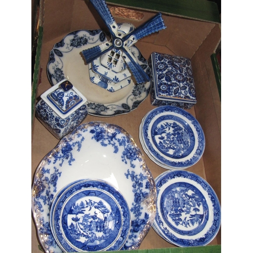 85 - Box of Blue & White China.