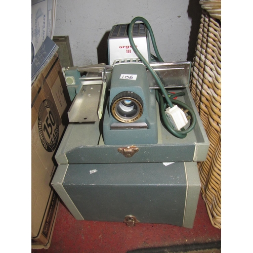 106 - Vintage Argu 300 Slide Projector in Case.